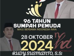 Rudy Susmanto Calon Bupati Bogor No.1: Selamat Hari Sumpah Pemuda Ke-96 Tahun 2024